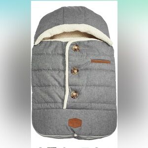 J. Cole Gray Winter Car Seat Cover and Bunting Bag